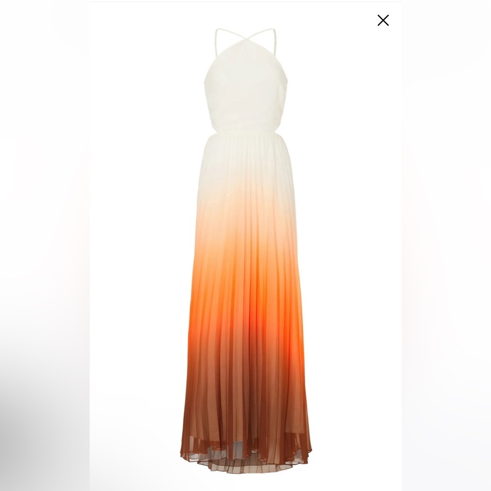 Rachel Roy size 6 ombre pleated dress